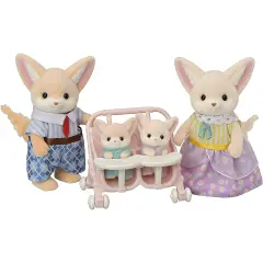 Sylvanian Families – Famiglia Volpe Fennec con Passeggino
