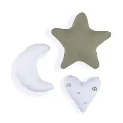 Alondra Set 3 Cuscini Decorativi – Verde Oliva