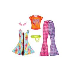 Barbie Fashions Doll Completo Fiamme e Quadri Hjt34