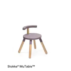 Sedia Bambini in Legno Stokke MuTable V2 Lilac – Sedia Evolutiva Regolabile