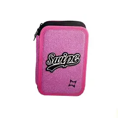 Swipe Glitter Astuccio 3 Zip Viola
