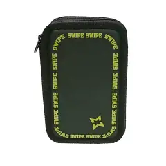 Swipe Color Astuccio 3 Zip Nero Giallo
