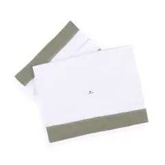 ALONDRA SET LENZUOLA PER LETTINO COLL. ESPUMA DO MAR VERDE OLIVA (60X120) RIF.612-127