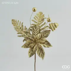 Stella di Natale con Glitter Mix Pick: Altezza 30 cm, Oro