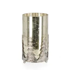 Porta Candela Vetro Parky Oro H18,5