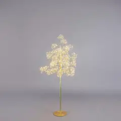 Faggio Natalizio con 1120 LED e Ciuffi: Altezza 150 cm, Diametro 70 cm, Gold