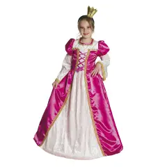 Costume Principessa Rose Bambina 5/6 Anni