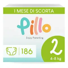 Pannolini Pillo Enjoy Taglia 2 Mini (4-8 kg) - Confezione da 31 Pezzi