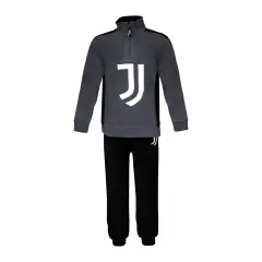 Tuta Juventus Uomo Antracite in Caldo Pile con Logo, Taglia 46 S