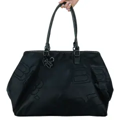 Borsa Da Viaggio In Tessuto Nera Bamboom