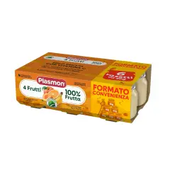 Plasmon Omogeneizzato Frutta - Frutta Mista, 80g x 6 - per Bambini