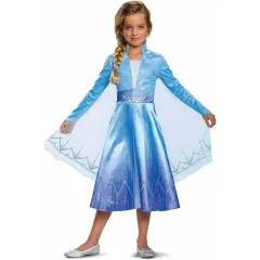 Abito Da Principessa Anna Per Bambina Con 7 Accessori | Costume Cosplay Carnevale In Tulle Verde - Taglia 130 (5-6 Anni)