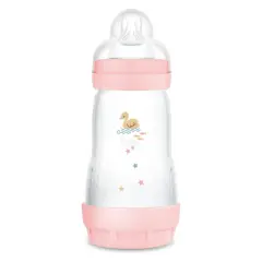 Biberon Easy Start Anticolica, con Tettarella in Silicone SkinSoftTM, 2+ Mesi, 260 ml, Rosa