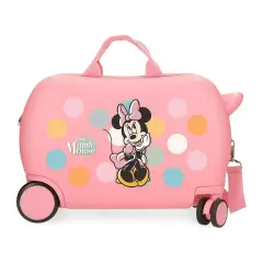 Minnie Coquette Trolley Cavalcabile Abs 4 Ruote 45 Cm