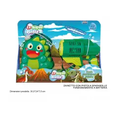 Zainetto Con Pistola Sparabolle 150 Ml Dinosauro