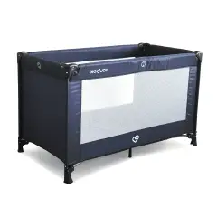 Lettino da Viaggio Basic Blu, Pieghevole con Borsa per il Trasporto • 74x65x125 cm