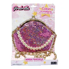 Girabrilla Bag, Borsetta Borsellino con Paillettes e Tracolla