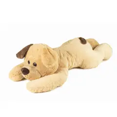 Peluche Cane Steso 100cm - Occhioni Glitterati, Bicolore