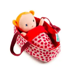 Bambola Morbida Rosetta in Culla, da Coccolare e Abbracciare