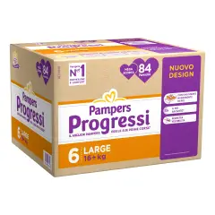 Pannolini Pampers Progressi Pentapack - Taglia 6 - 16+ Kg - 84 Pezzi