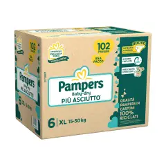 Pannolini Pampers Baby-Dry EsaPack - Taglia 6 - 15-30 Kg - 102 Pezzi