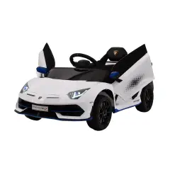Auto Elettrica Per Bambini Lamborghini Small Bianco