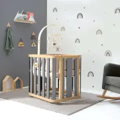 Alondra Culla-lettino-letto-scrivania Crea Plus Tre Naturale Grigio