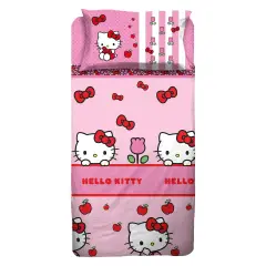 Completo Letto 1 Piazza Con Federa Piazzata Hello Kitty