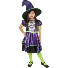 Costume Strega Cuqui per Bambine - Taglia S - 7/8 anni