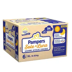 Pannolini Pampers Sole e Luna Esapack - Taglia 6 - 15-30 Kg - 84 Pezzi