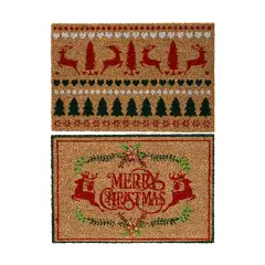 Zerbino Natalizio in Fibra di Cocco Assortito