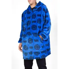 Plaid Poncho Con Maniche Inter