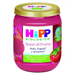 Omogeneizzato Tesori di Frutta Mela Fragola e Lampone 160 Gr