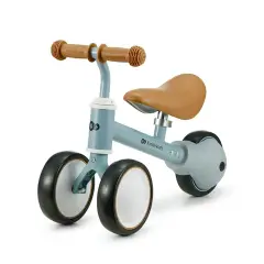 Kinderkraft Cutie Blue, Triciclo Bicicletta Senza Pedali con Sellino Regolabile