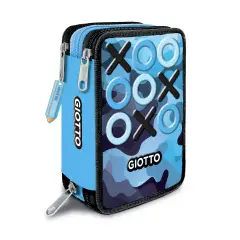 Giotto Tris Astuccio 3 Zip Camouflage Grey