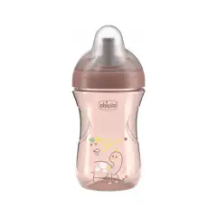Chicco Advanced Cup 266 ml - Tazza con Cannuccia Rosa