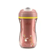 Chicco Active Cup 266ml - Tazza Termica Antigoccia Rosa