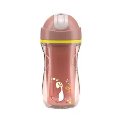Chicco Sport Cup 266ml - Tazza con Cannuccia Flessibile Rosa