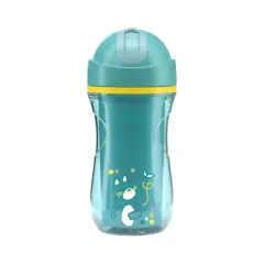 Chicco Sport Cup 266ml - Tazza con Cannuccia Flessibile Azzurra