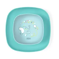 Chicco Set Piatti Svezzamento 12+ Mesi - Piatto e Ciotola Azzurro