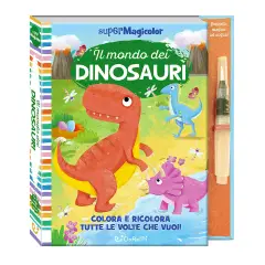 Libro Da Colorare Con Il Magico Pennello Ad Acqua: Il Mondo Dei Dinosauri