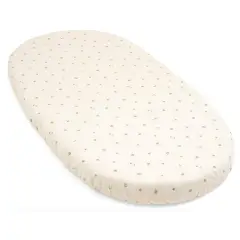 Stokke Sleepi V3 Lenzuolo Sotto Letto con Angoli Flower Ecru Ocs cm. 140