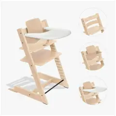 Tripp Trapp Naturale Bundle Con Baby Set E Vassoio
