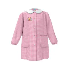 Grembiule Bambina Asilo Ape Quadrettato Rosa 4 Anni
