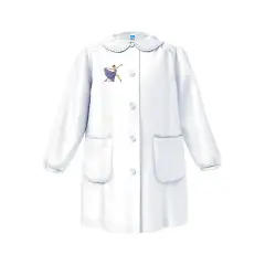 Grembiule Bambina Scuola Ballerina Bianco 10 Anni
