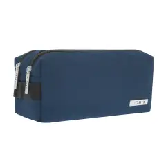 Comix Astuccio Scuola Portapenne 2 Zip Monocolore Blu