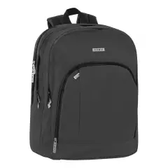 Comix Zaino Scuola Organizzato Monocolore Nero