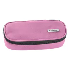 Comix Astuccio Scuola Ovale Organizzato Monocolore Mauve