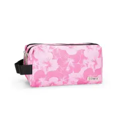 Comix Astuccio Portapenne Scuola 2 Zip Allover Hibiscus