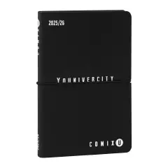 Comix U Younivercity Agenda 13 Mesi Week Medium Black White